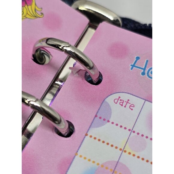 Vintage Lisa Frank Denim Full Zip Planner Wallet Purse Agenda Bag 20cm×13cm - Picture 8 of 16